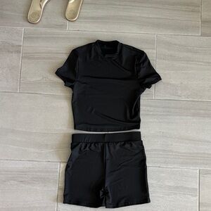 SHEIN Black Polyester Blend Outfit